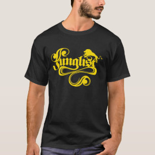 Junglist Schwarzes u. Gold T-Shirt