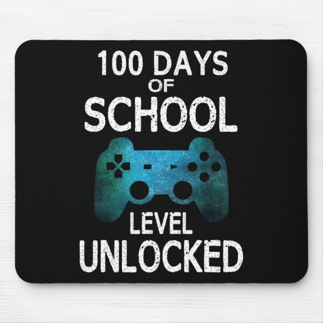 Jungs 100 Tage Game Games Level Mousepad (Vorne)