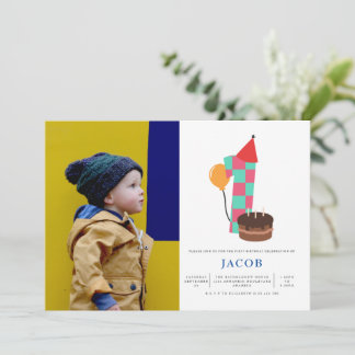Jungs 1. Geburtstag Einladung