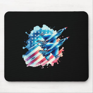 Jungs 4. Juli US-Flagge Fighter Jet 2 Mousepad
