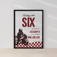 Jungs 6. Motocross Dirt Bike Geburtstag