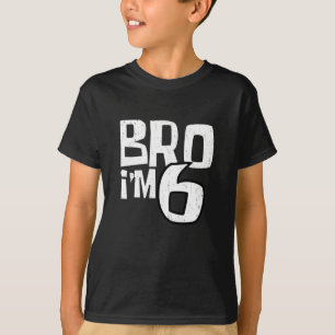 Jungs 6th Birthday Bro I Am Six 2024 T-Shirt