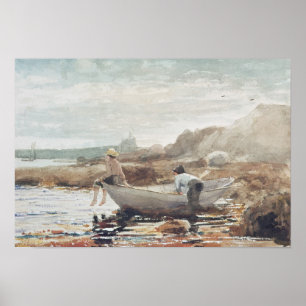 Jungs am Strand Poster