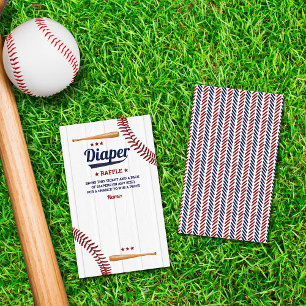 Jungs Baseball Babydusche Windelwanne Begleitkarte