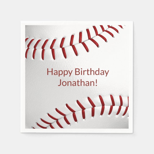 Jungs Baseball-Softball-Party Serviette (Vorderseite)