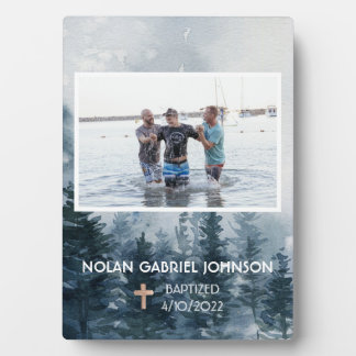 Jungs Christliche Taufe Gedenkstätte Fotoplatte