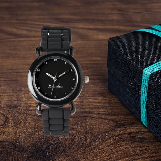 Jungs Cool Modernes Schwarzes Stilvolles Individue Armbanduhr (Von Creator hochgeladen)