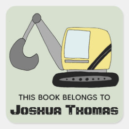 Jungs, die dieses Buch Niedlich haben, gehören Dig Quadratischer Aufkleber