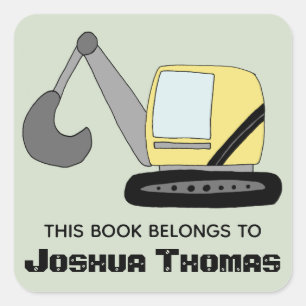 Jungs, die dieses Buch Niedlich haben, gehören Dig Quadratischer Aufkleber