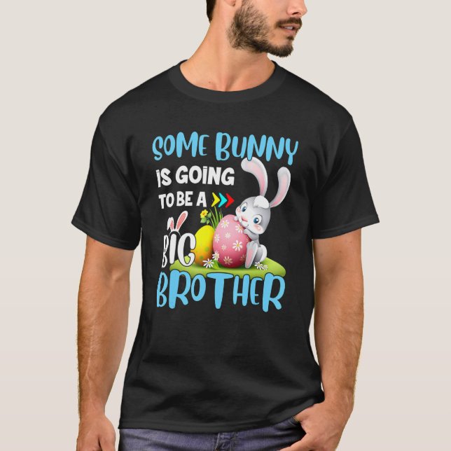 Jungs, die ein paar Bunny wird ein großer Bruder E T-Shirt (Vorderseite)