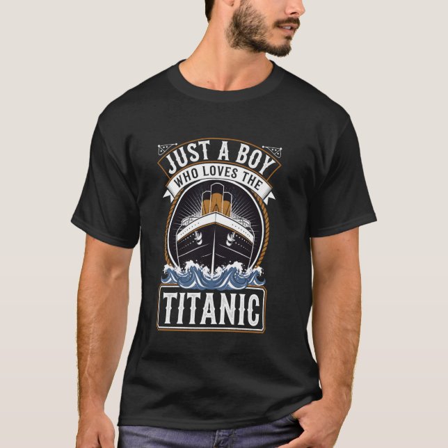 Jungs, die nur die RMS Titanic Liebe T-Shirt (Vorderseite)