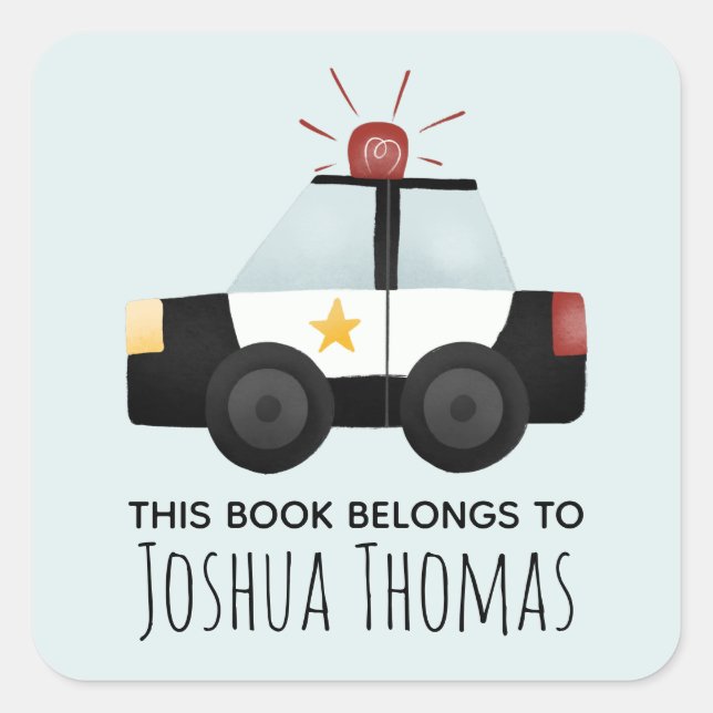 Jungs dieses Buches gehört zum Buchzeichen für Pol Quadratischer Aufkleber (Vorderseite)