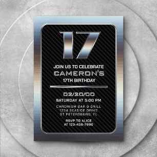 Jungs Einladung zum 17. Geburtstag