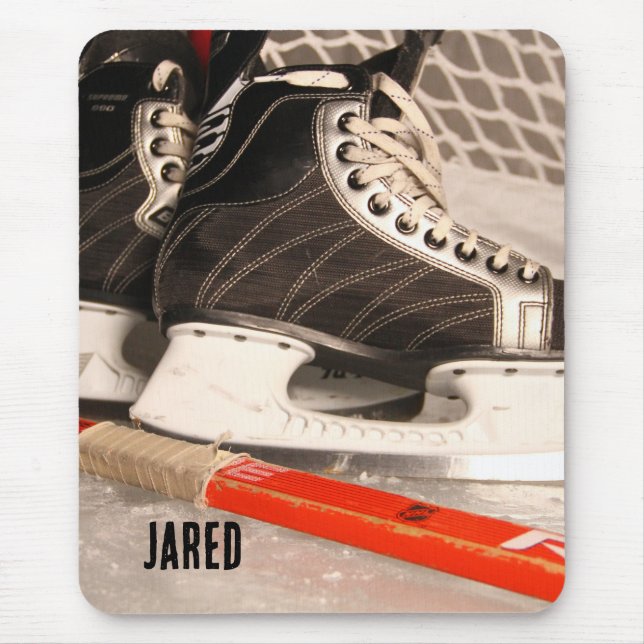 Jungs Eishockey ging zurück zum Schulmäuse Pad Mousepad (Vorne)