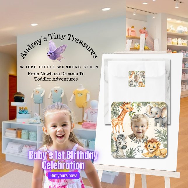 Jungs erster Geburtstag - Jungle Safari Stickers (Von Creator hochgeladen)