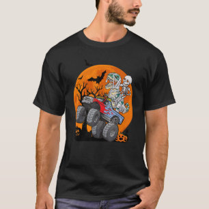 Jungs Halloween Monster Truck Pumpkin Mummy Dinosa T-Shirt