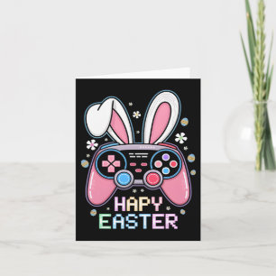 Jungs Happy Ostertag Bunny Egg Video Game Kinder i Karte