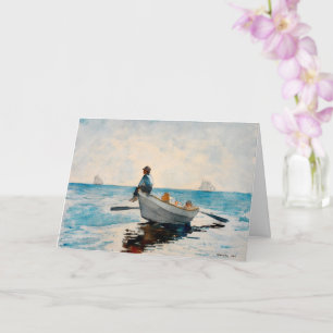 Jungs in einem Buch von Winslow Homer, Nautical Fi Karte