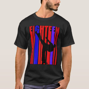 Jungs Karate Geburtstag 18. Feier Judo Taekwon T-Shirt