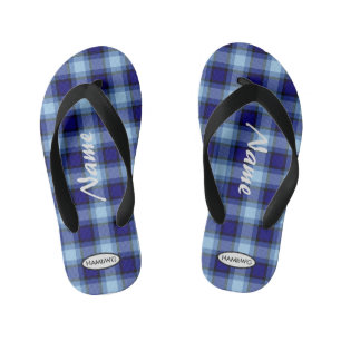 Jungs Karierte Flip-Flops HAMbWG Kid's Flip Flops