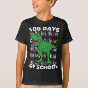 Jungs Mädchen Kinder Studenten Rex 100 Tage der Sc T-Shirt
