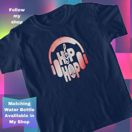 Jungs & Mädchen Kopfhörer Hip Hop Oster T-Shirt
