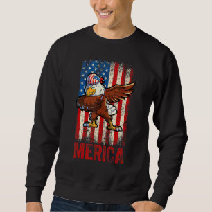 Jungs Männer amerikanischer Adler am 4. Juli Sweatshirt