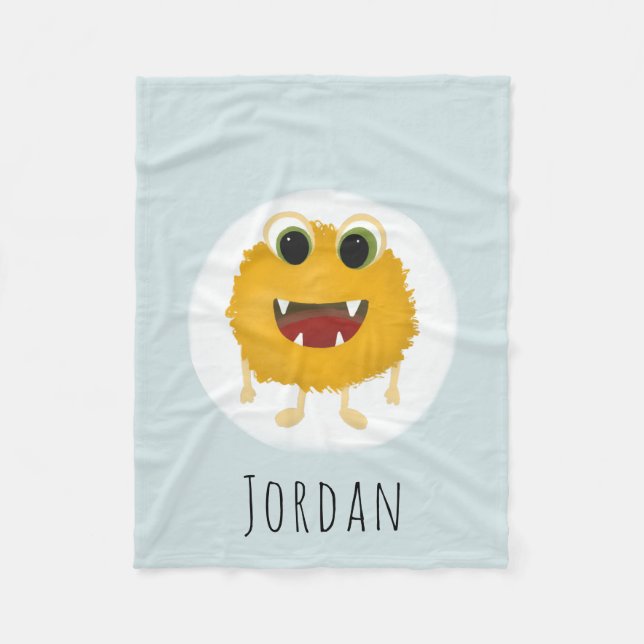 Jungs Niedlich und zeitgenössisch magische Monster Fleecedecke (Vorderseite)