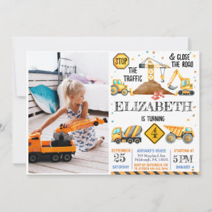 Jungs Niedlicher moderner Kindergeburtstag Einladung