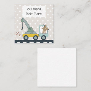 Jungs Personalisierte Quirky Equipment Card Begleitkarte