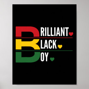 Jungs Schwarze Geschichte Monat Afrikanische Karte Poster