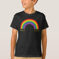 Jungs Schwarzer T - Shirt Regenbogen Jesus Rette