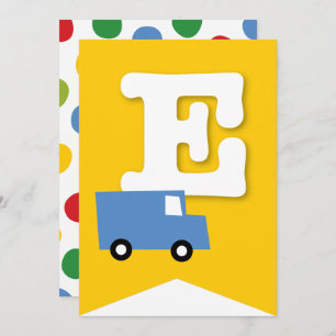 Jungs Spielzeug Kindermädchen Geburtstagsparty DIY Einladung