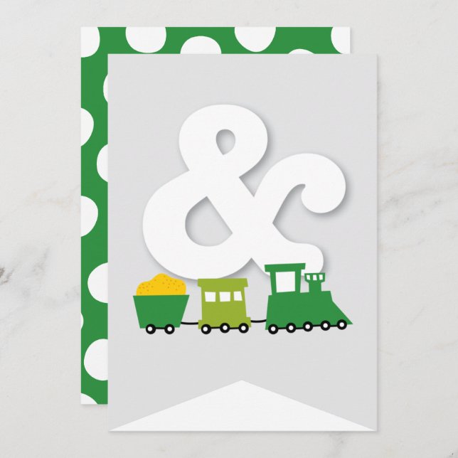 Jungs Spielzeug Kindermädchen Geburtstagsparty DIY Einladung (Vorne/Hinten)