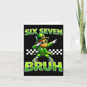 Jungs St. Patricks Tag 67 Leprechaun dab sechs sie Karte