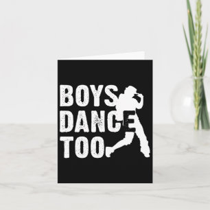 Jungs tanzen zu Cool Tanz Tänzer Geschenk Shirt Karte