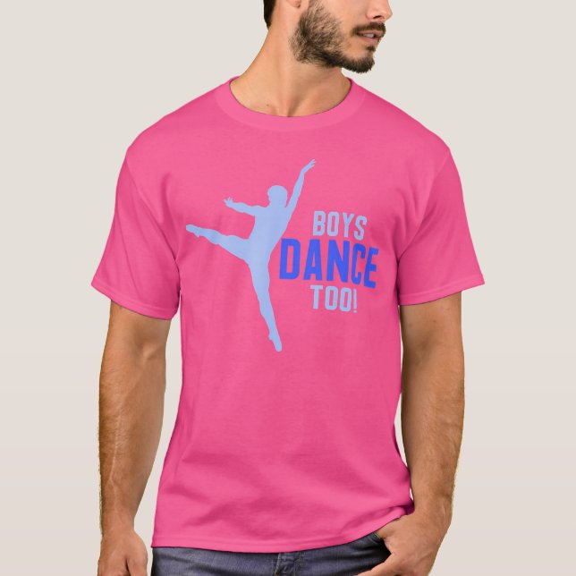 Jungs tanzen zu Pointe Dancer Shirt (Vorderseite)