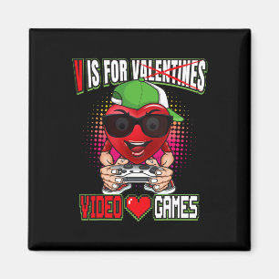 Jungs Teenager Valentinstag V ist für Videospiele Magnet
