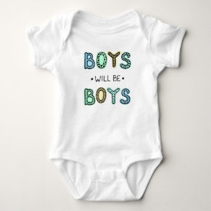 Jungs Typografie Baby Bodysuit Strampler