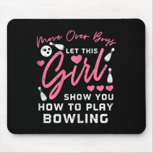 Jungs überholen Bowling Funny Bowler Girls Kinder  Mousepad