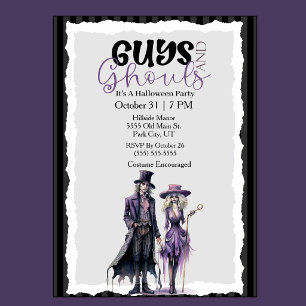 Jungs und Ghule Halloween-Party Einladung