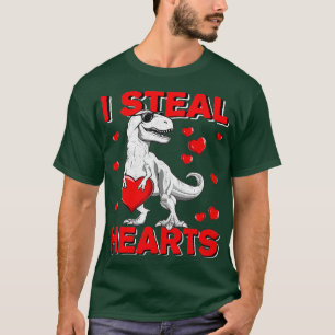 Jungs Valentinstag Kinder Dinosaurier T rex Lover T-Shirt