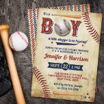 Jungs Vintag Baseball Baby Dusche Einladung<br><div class="desc">Feiern Sie stilvoll mit diesen trendigen Baby Dusche Einladungen. Das Design lässt sich leicht mit Ihrer speziellen Veranstaltungssprache personalisieren und Ihre Gäste werden begeistert sein,  wenn sie diese fantastischen Einladungen erhalten.</div>