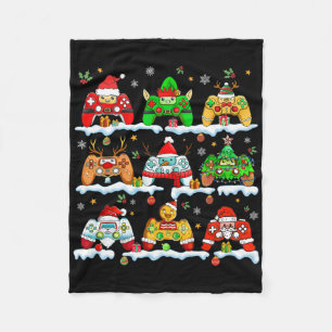 Jungs Weihnachts Weihnachtsmann Snowman Gaming-Con Fleecedecke