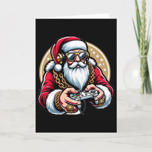 Jungs Weihnachtsvideospiel Santa Gamer Xmas Karte