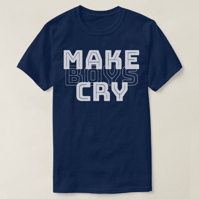 Jungs weinen lassen 1 T-Shirt (Design vorne)