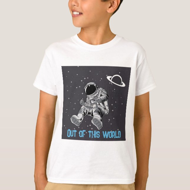 Jungs Weltraumwolken-T - Shirt | Kinderkleidung (Vorderseite)