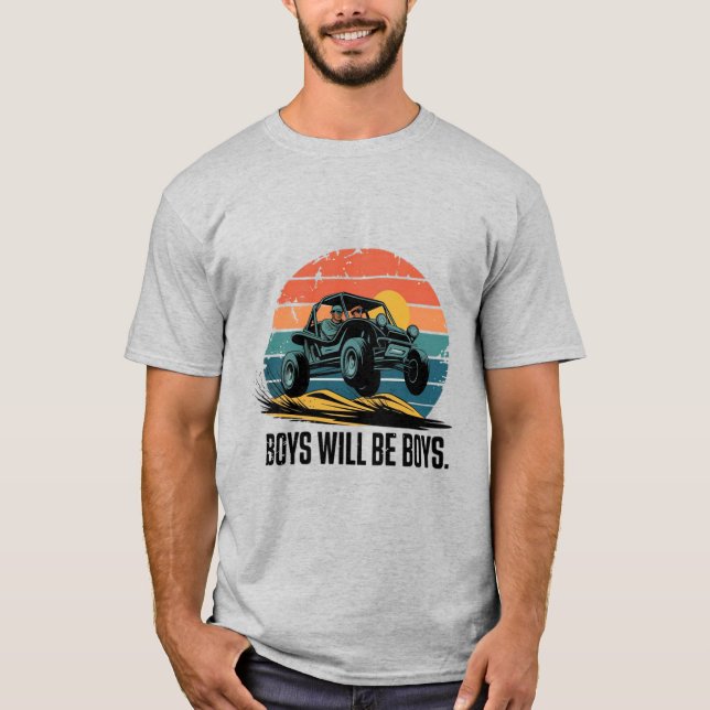 Jungs werden Jungs sein: Dune Buggy Adventure T-Shirt (Vorderseite)