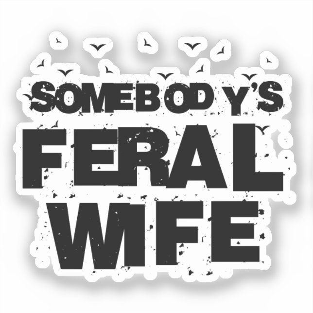 Jungs Wildertante - Gesegnete Tante Funny Tante Aufkleber (Vorderseite)