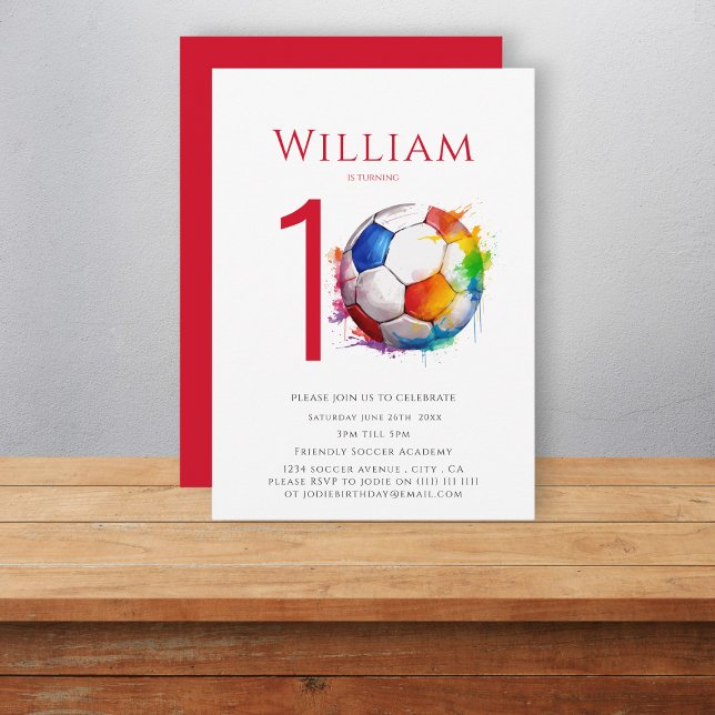 Jungs zum Fußball-Geburtstag Einladung (Von Creator hochgeladen)